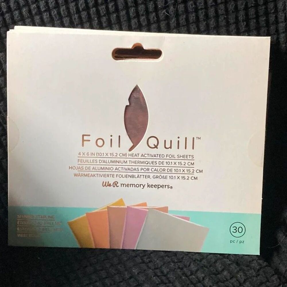 Foil Quill 30 pack of 4x6 heat activated foil sheets in assorted colors
